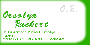 orsolya ruckert business card